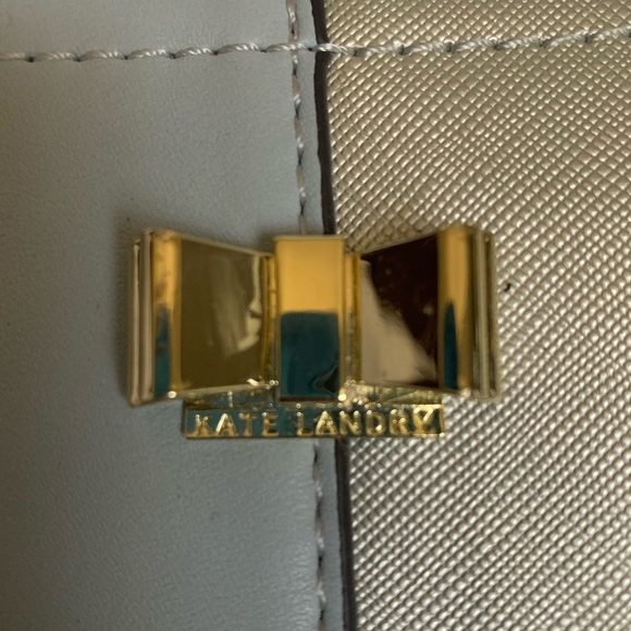 Kate Landry two-tone silver/blue purse - Picture 3 of 7